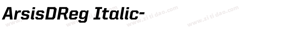 ArsisDReg Italic字体转换